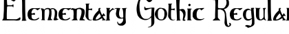 Download Elementary Gothic Regular Font Title Preview