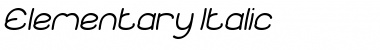 Download Elementary Italic Font Title Preview