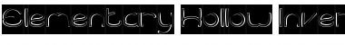 Download Elementary-Hollow-Inverse Regular Font Title Preview