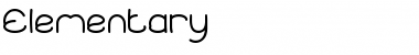 Download Elementary Regular Font Title Preview
