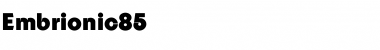 Download Embrionic85 Bold Font Title Preview