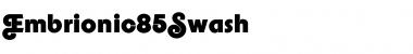 Download Embrionic85Swash Swash Font Title Preview