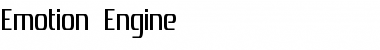 Download Emotion Engine Regular Font Title Preview