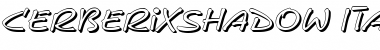 Download CerberixShadow Italic Font Title Preview