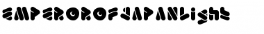 Download EMPEROR OF JAPAN-Light Regular Font Title Preview
