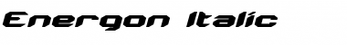 Download Energon Italic Font Title Preview