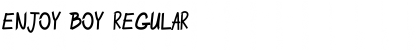 Download ENJOY BOY Regular Font Title Preview