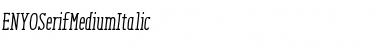 Download ENYO Serif Medium Italic Medium Italic Font Title Preview