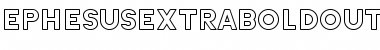 Download Ephesus extrabold outline ExtraBold Font Title Preview