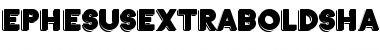 Download Ephesus extrabold shadow ExtraBold Font Title Preview