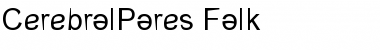 Download CerebralPares Falk Font Title Preview