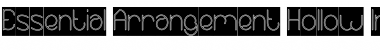 Download Essential Arrangement-Hollow-In Regular Font Title Preview
