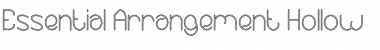 Download Essential Arrangement-Hollow Regular Font Title Preview