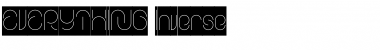 Download EVERYTHING-Inverse Regular Font Title Preview