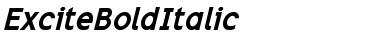 Download Excite Bold Italic Font Title Preview
