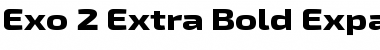Download Exo 2 Extra Bold Expanded Font Title Preview