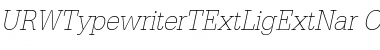 Download URWTypewriterTExtLigExtNar Font