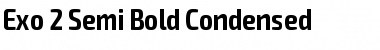 Download Exo 2 Semi Bold Condensed Font Title Preview
