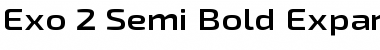 Download Exo 2 Semi Bold Expanded Font Title Preview