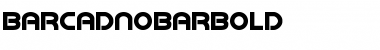 Download Barcade No Bar Bold Bold Font Title Preview