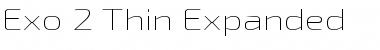 Download Exo 2 Thin Expanded Font Title Preview
