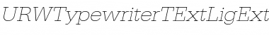 Download URWTypewriterTExtLigExtWid Font