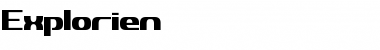 Download Explorien Regular Font Title Preview
