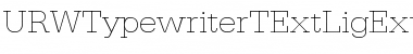 Download URWTypewriterTExtLigExtWid Font