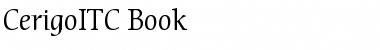 Download CerigoITC Book Font Title Preview