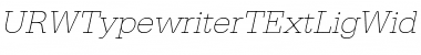 Download URWTypewriterTExtLigWid Oblique Font