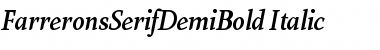 Download Farrerons Serif DemiBold Font