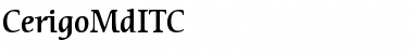 Download CerigoMdITC Medium Font Title Preview