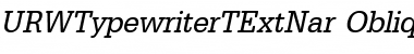 Download URWTypewriterTExtNar Font