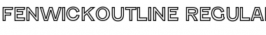 Download Fenwick Outline Font Title Preview