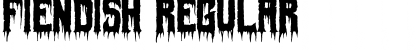 Download Fiendish Regular Font Title Preview