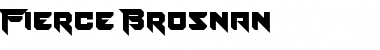 Download Fierce Brosnan Regular Font Title Preview