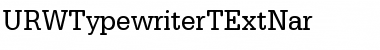 Download URWTypewriterTExtNar Regular Font