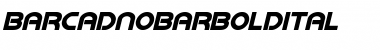 Download Barcade No Bar Bold Italic Bold Italic Font Title Preview