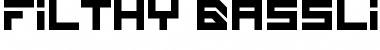 Download Filthy Bassline Regular Font Title Preview