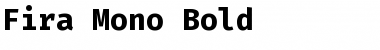 Download Fira Mono Bold Font Title Preview