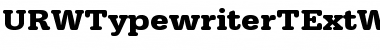 Download URWTypewriterTExtWid Font