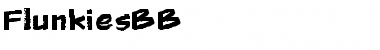Download Flunkies BB Regular Font Title Preview