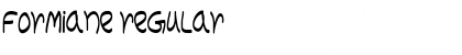 Download Formiane Regular Font Title Preview