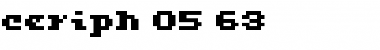 Download ceriph 05_63 Regular Font Title Preview