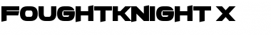 Download FoughtKnight X Regular Font Title Preview