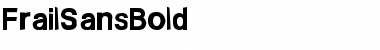 Download Frail Sans Bold Font Title Preview