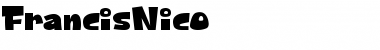 Download FrancisNico Regular Font Title Preview