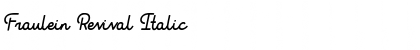 Download Fraulein Revival Italic Font Title Preview