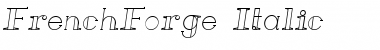 Download French Forge Italic Font Title Preview
