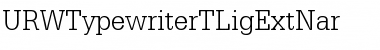 Download URWTypewriterTLigExtNar Font